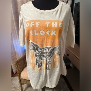 Aerie Cream Casual T-Shirt